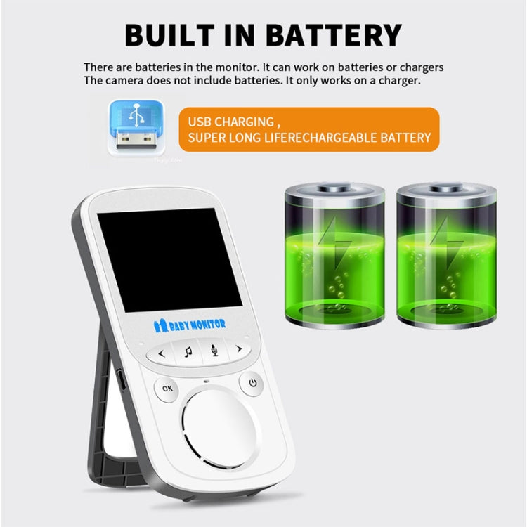 VB605 2.4 inch LCD 2.4GHz Wireless Surveillance Camera Baby Monitor, Support Two Way Talk Back, Night Vision, VB605 VB605 2.4 inch LCD 2.4GHz Wireless Surveillance Camera Baby Monitor, Support Two Way Talk Back, Night Vision, VB605